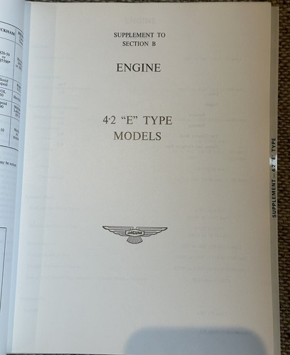 JAGUAR E TYPE GRAND TOURING MODEL SERVICE MANUAL DIRECTORS MANAGEMENT ISSUE 1964 - Picture 3 of 11