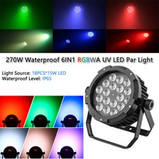 IP67 Waterproof LED Par Can Light 18x15W RGBWA UV Outdoor Stage Lights DJ Party