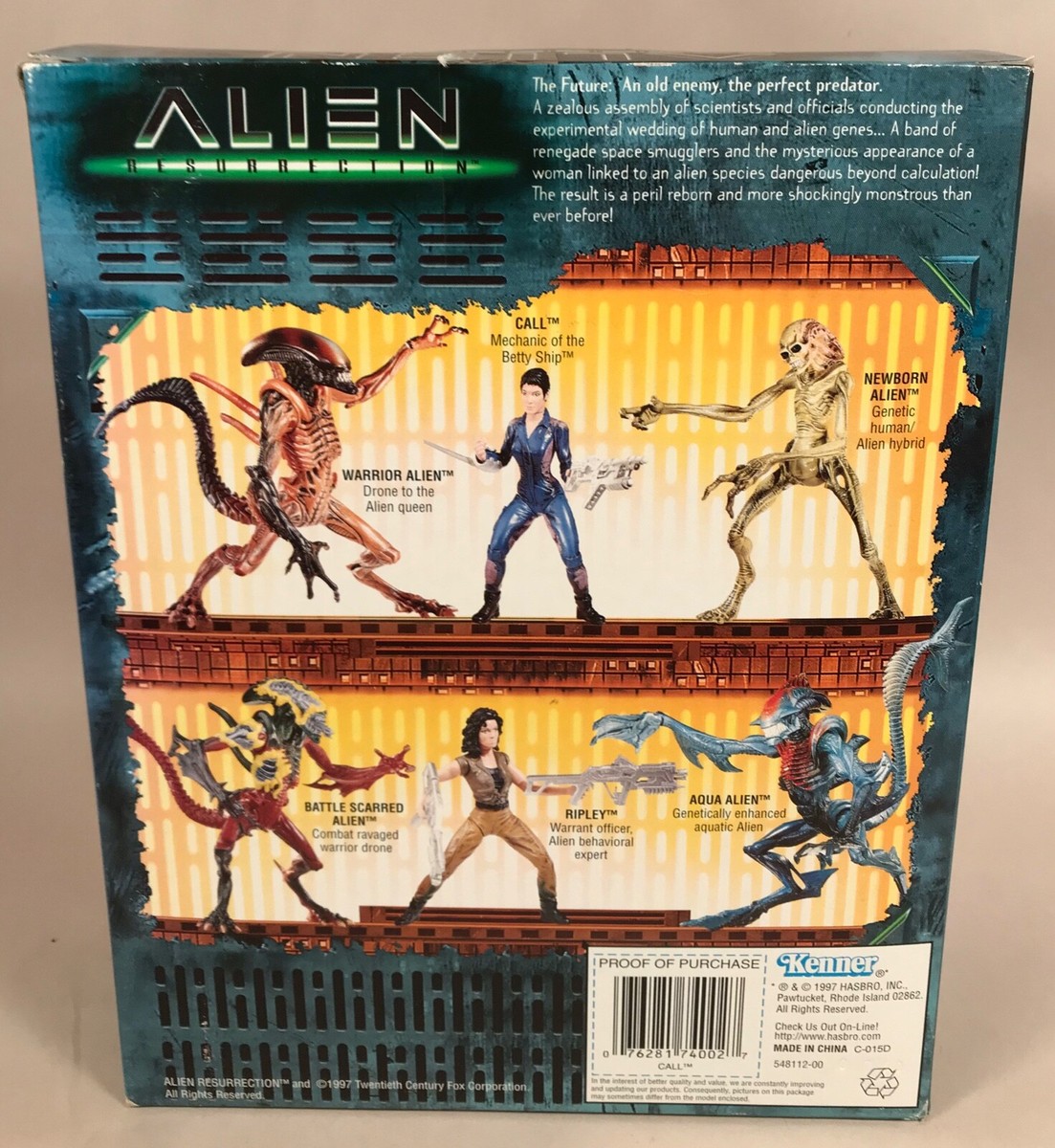 1997 Alien Resurrection CALL Action Figure New, with Face