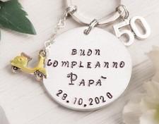 scooter keychain as gift for uncle motorcycle enthusiast