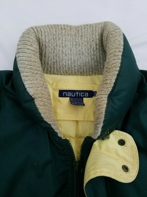 Vtg Nautica Goose Duck Down Puffer 