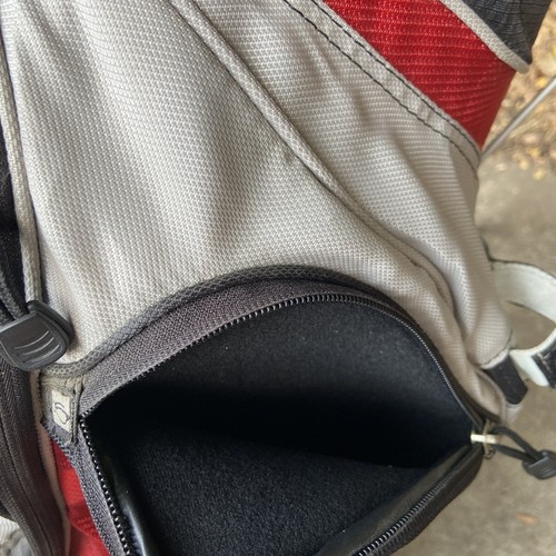 OGIO Woode 8-Way Grom Golf Stand Bag Red Gray Raincover Hood Shoulder Straps - Picture 20 of 24