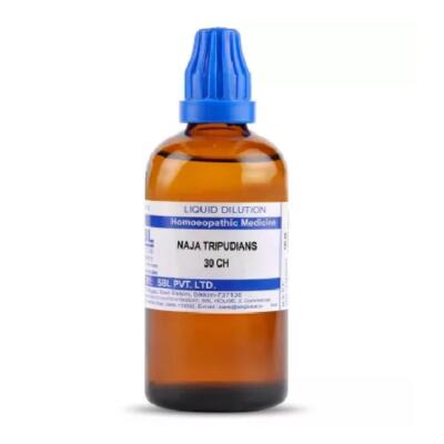 SBL Homeopathy Naja Tripudians (30 ML / 100 ML) (Select Potency)