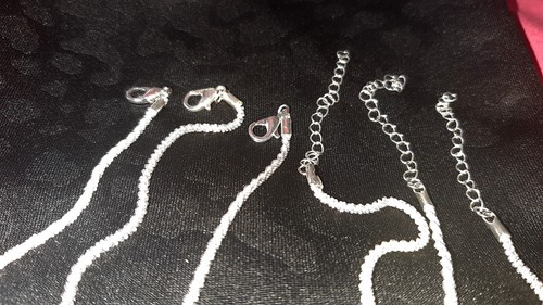 Silver Tone Layering Necklaces 3 x 51cm/45cm/42cm Lengths From End to End "NEW" - Picture 4 of 6