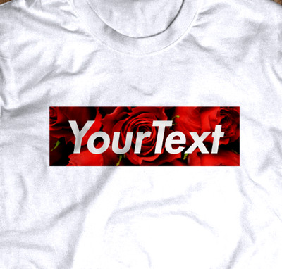 supreme box logo custom text