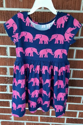 pink elephant dress Pink Elephant Orange Tropical Scene Dress Loose Women'S Dress Beach Dresses With Pockets Dresses For Womens