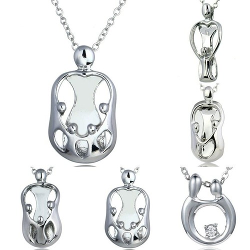 Family Love Pendant Chain Necklace 