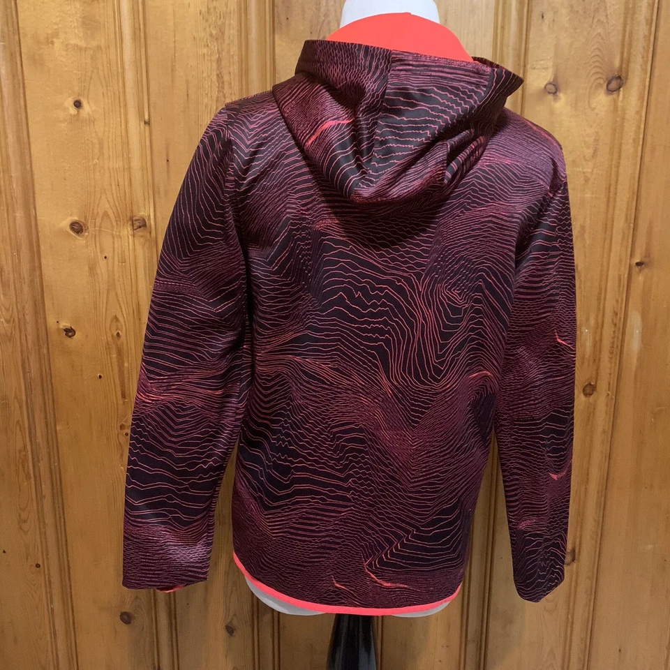 Sudadera con capucha Under Armour Youth XL con bolsillo frontal Cold Gear rosa/púrpura Foto 3 de 4