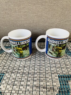 Vintage Maxwell House Mugs (2) EUC