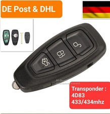 3 Tasten Funk Schlüssel 4D63 Chip 433MHz Für Ford Focus Mondeo C-Max Kuga Fiesta