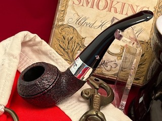 Peterson 2019 Pipe of the Year (999) Sandblast Silver Mounted P Lip Unsmoked