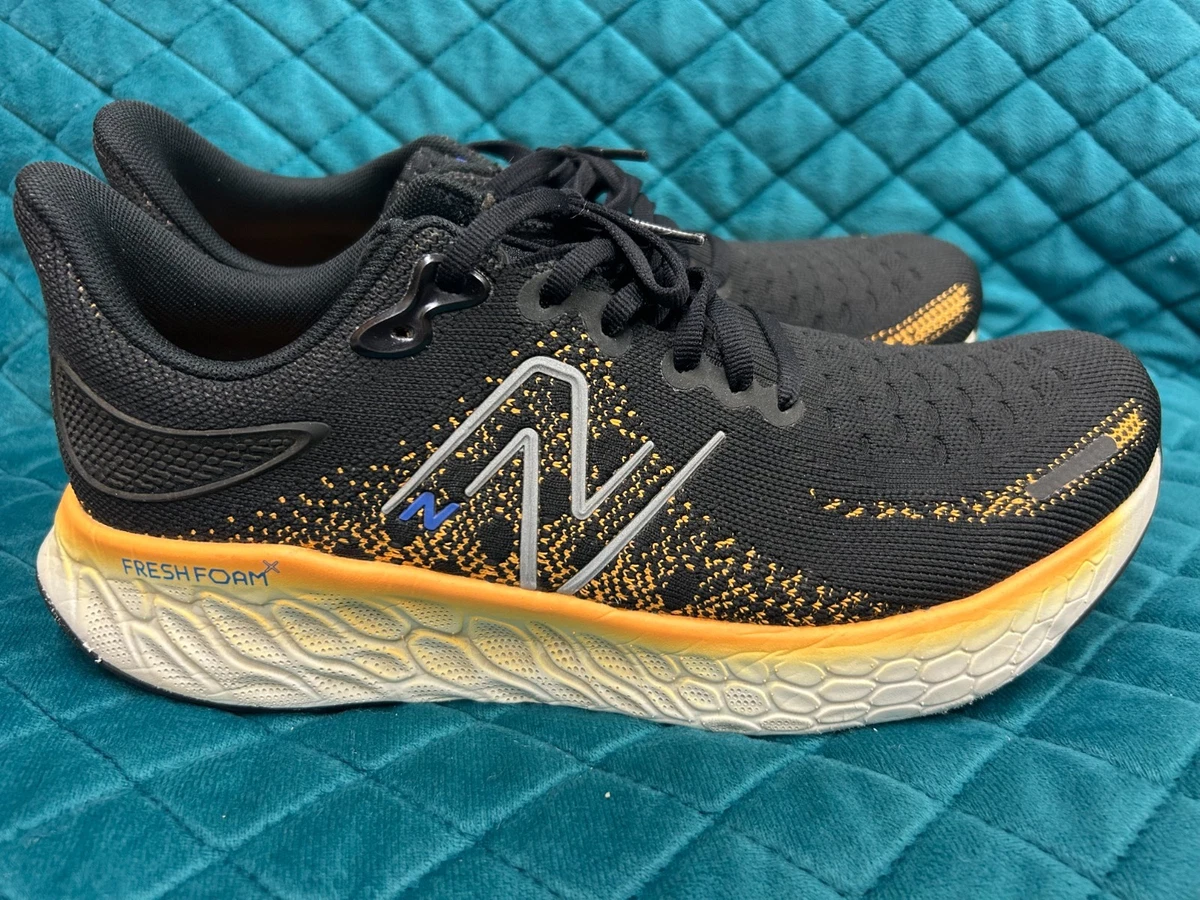New Balance Fresh Foam X 1080v12 Black Hot Marigold for Sale