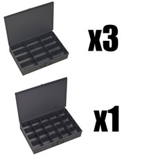 Durham 115-95 x3 and 111-95 x1 Compartment Boxes