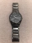 Vintage Seiko Solar V157-0AP0 Black Men's Watch Pre-Owned See Photos