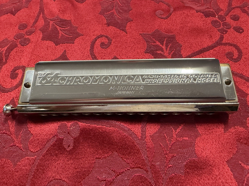 Vintage Hohner Chromonica 280 C  16 Hole 64 Reed Made in Germany – w/Case