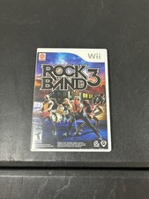 Rock Band 3 (Nintendo Wii, 2010) Clean CIB Complete Tested Working