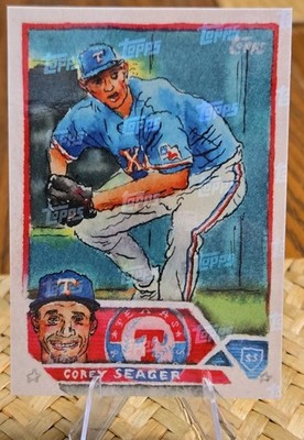 Topps Shoebox Treasures 2025 2023 Topps Corey Seager Logo Laminate #30 /35