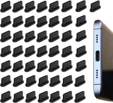 50 Pcs USB C Dust Plug USB Type C Anti Dust Plugs Cover Type C Charging Port ...