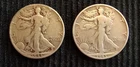 (2) Walking Liberty Half Dollar Coins ( 1944-P, 1945-P)