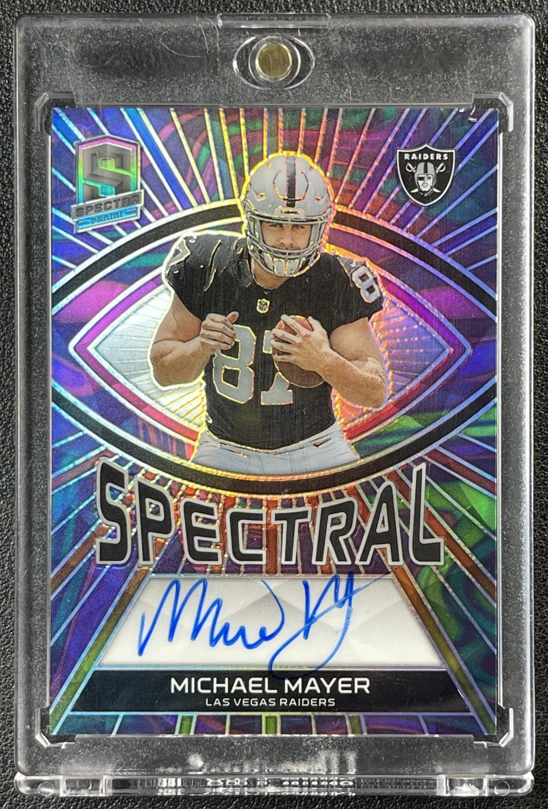 Michael Mayer Panini Spectra Spectral Signatures #SSMMA Neon Pink