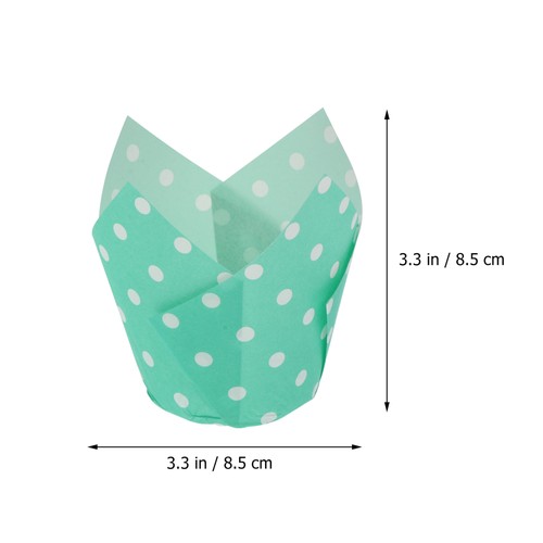 100 stücke Tulpe Cupcake Backbecher Muffin Backen Liner Inhaber Cupcake Wrappers - Bild 2 von 12