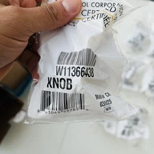 Brand New Genuine OEM Whirlpool Oven Range Burner Knob W11366438 (10 Available)