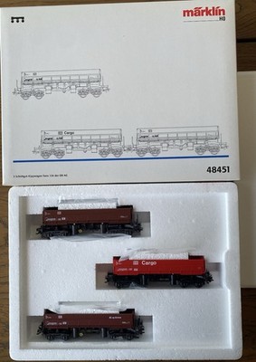 Marklin HO H0 48451  DB Dump Cars Type Fans 126, MHI limited Set RARE New