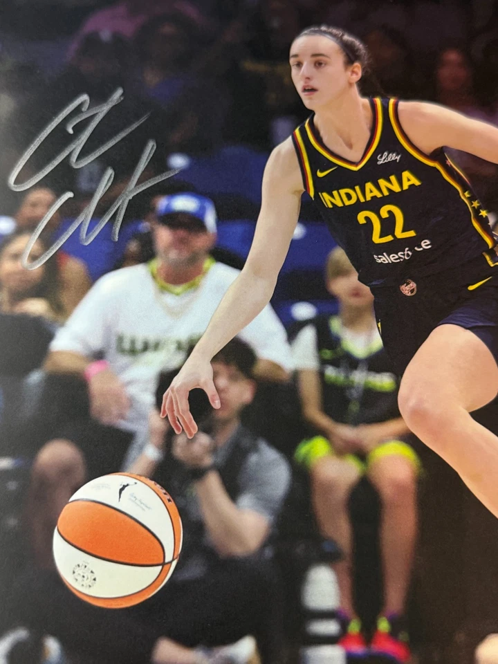 CAITLIN CLARK SIGNED Photo 11X14 WNBA INDIANA FEVER w/COA (ACA) + FREE SHIP - Image 2 of 4