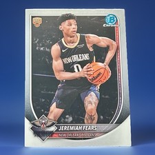 Jeremiah Fears Rookie Card Chrome 2025-26 Topps Bowman Chrome #BCV-7