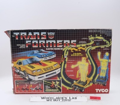 Electric Racing Set Complete WORKS Transformers 1985 Hasbro Tyco