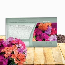 100 Seeds Impatiens Walleriana Xtreme Utopia Flower Seed Mix