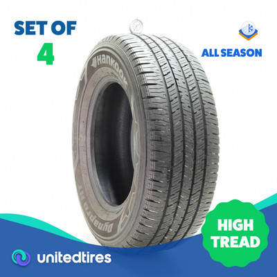 Set of (4) Used 265/65R17 Hankook Dynapro HT 110T - 8-10/32