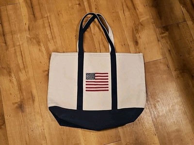 No Name Boat and Tote Open-Top Blue American Flag Print 4th Of July Americana