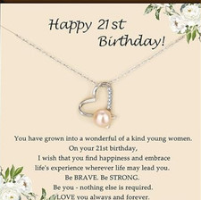 21St Birthday Gifts for Her S925 Sterling Silver Pearl Necklace as cool 21St Bir