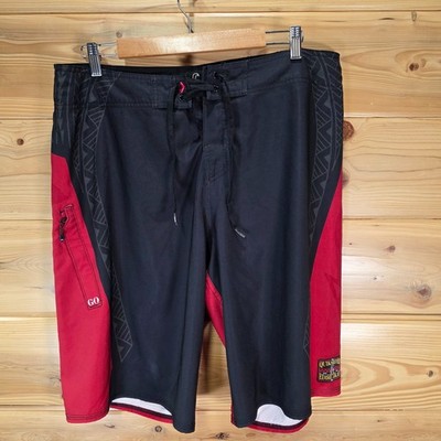 Quicksilver Hawaii Eddie Aikau Memorial Board Shorts Swimming Trunks Men Size 34