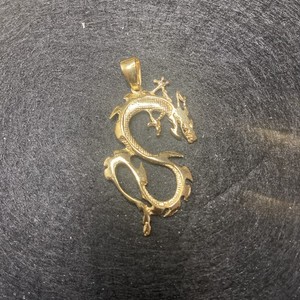 Authentic Dragon Gold Plated Pendant