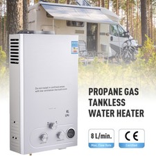 8L Instant Hot Water Heater 13.6kw Gas Boiler Tankless LPG Water Boiler w/shower
