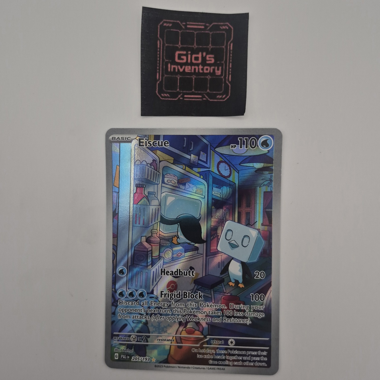 Eiscue - Paldea Evolved #205/193 (Illustration Rare)