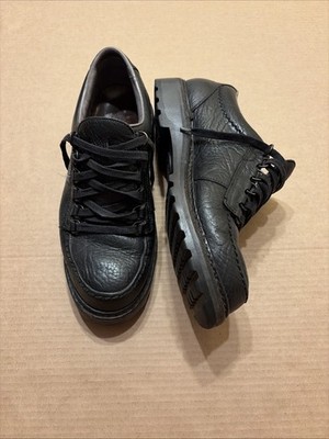 Mephisto Cruiser Black Leather Lace Up Oxfords Shoes Mens 10 EUR 9.5