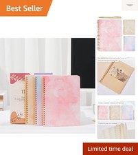 Journal Notebook with Pen - 3 Pack A5 Ruled Notebooks with Large Pockets 6" x...