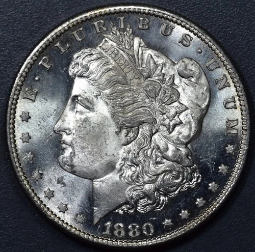 1880-S $1 MORGAN SILVER DOLLAR KM# 110 Grade:  Choice/Gem BU A6106