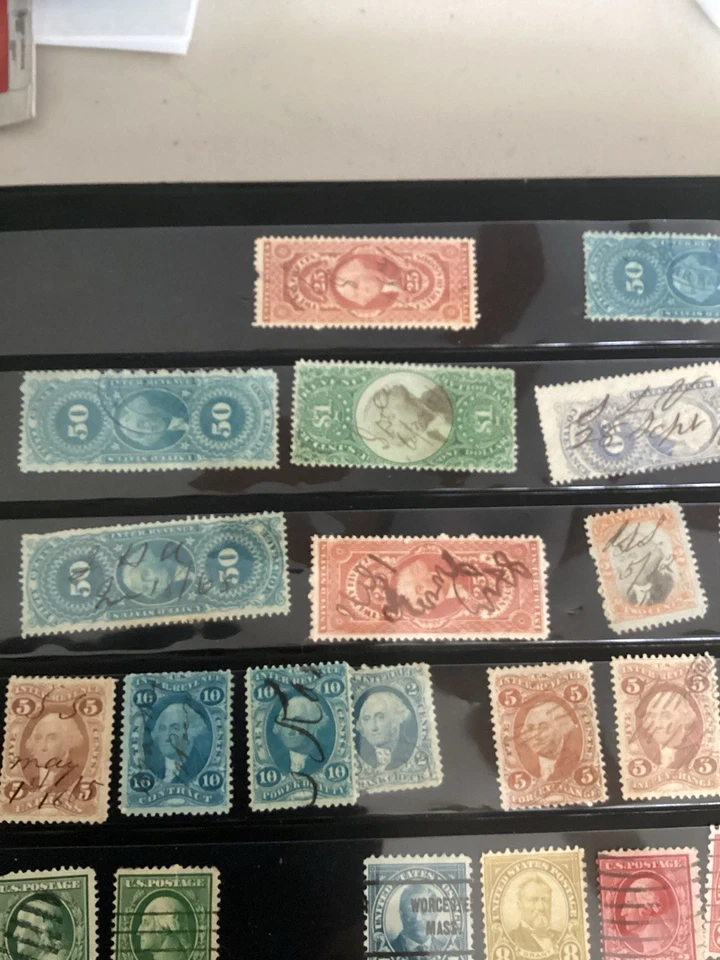 19 世纪 60 年代内战和 20 世纪初复古邮票套装  — 第 2/2 张图片