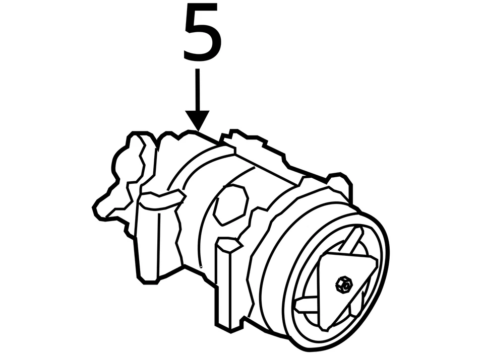 AC Compressor Convertible ID 64522758433 Fits 09-15 MINI COOPER 2203755 Foto 4 de 4