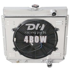 4row Alu Radiatorshroudfan For 1963-1970 Ford Galaxie Ltd Country Sedansquire