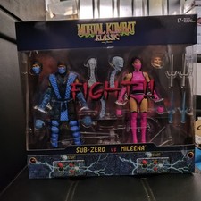 McFarlane Mortal Kombat Klassic SUB ZERO & MILEENA 2 Pack New