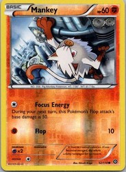 Mankey 52/114 Reverse Holo Common XY Steam Siege