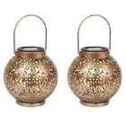 2 Pack Metal Solar Lights IP55  Hanging Garden Decoration O1Y26823