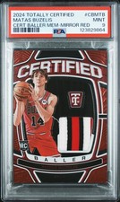 2024 PANINI TOTALLY CERT CERT BALLER MEM MIRROR RED MATAS BUZELIS 50/75 PSA 9