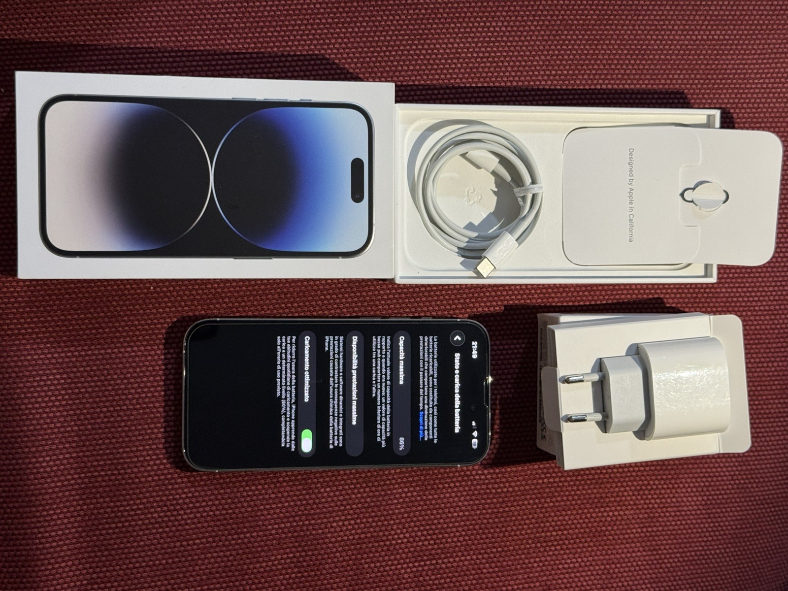 Apple iPhone 14 Pro 256GB Bianco Come Nuovo Originale NON RIC0NDIZI0NAT0