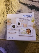 Axvue Video Baby Monitor, Comfortable Slim Design Handheld Enclosure, 4.3" Scree